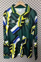 Brazil 1994 GK Long Sleeve Retro Taffarel #1 Brasil