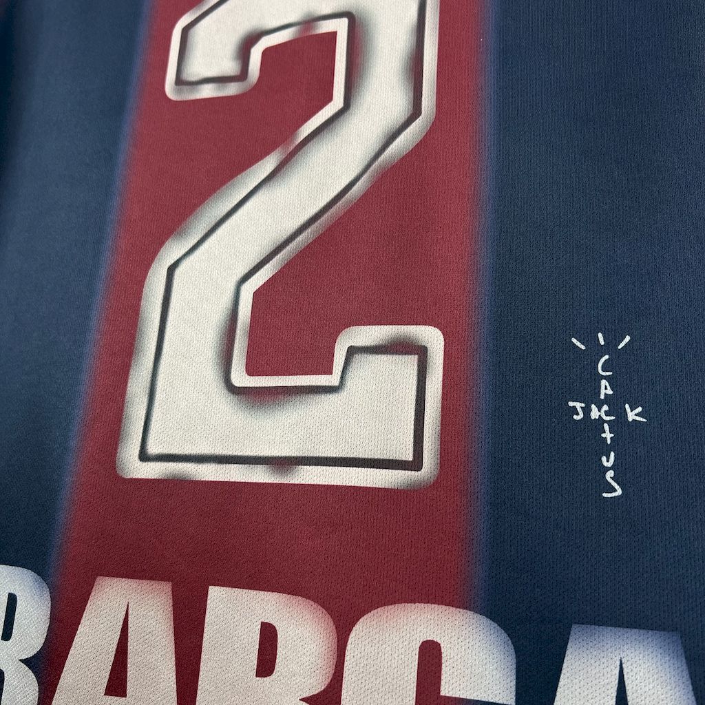 CJ x  x Barcelona Retro 2000/01 Home Skeleton jersey