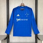 Cruzeiro I 26/27 Long Sleeve - Azul Royal - Fan Version COM Patrocinio