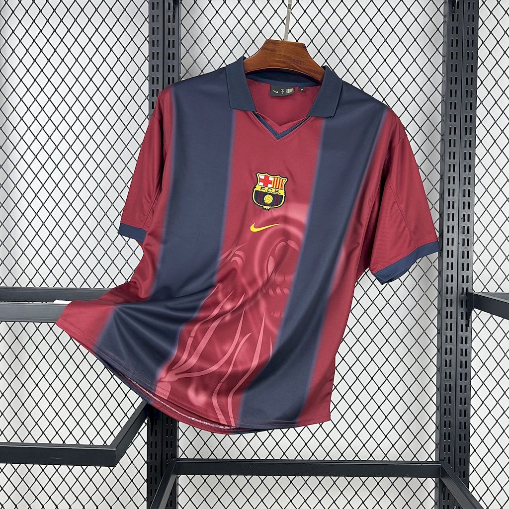 CJ x  x Barcelona Retro 2000/01 Home Skeleton jersey
