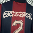 CJ x  x Barcelona Retro 2000/01 Home Skeleton jersey