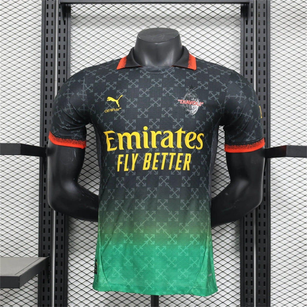 AC Milan 25/26 Commemorative Edition Jersey - Black - Player Version - Slim Fit