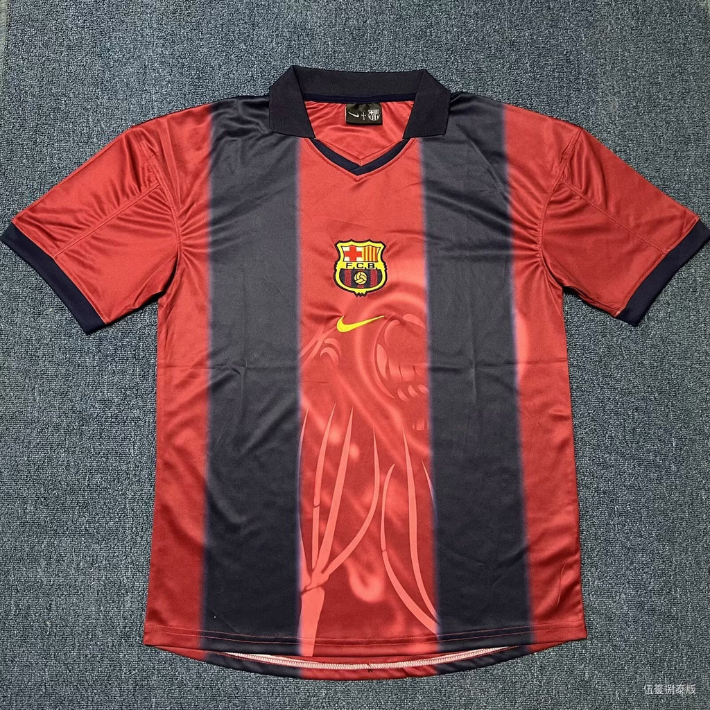 CJ x  x Barcelona Retro 2000/01 Home Skeleton jersey