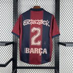 CJ x  x Barcelona Retro 2000/01 Home Skeleton jersey