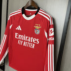Long Sleeve 2025/26 Benfica Home Jersey