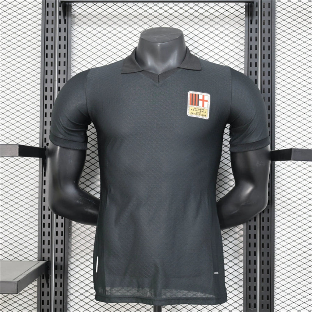 AC Milan 25/26 125th Anniversary Edition Jersey - Black - Player Version - Slim Fit