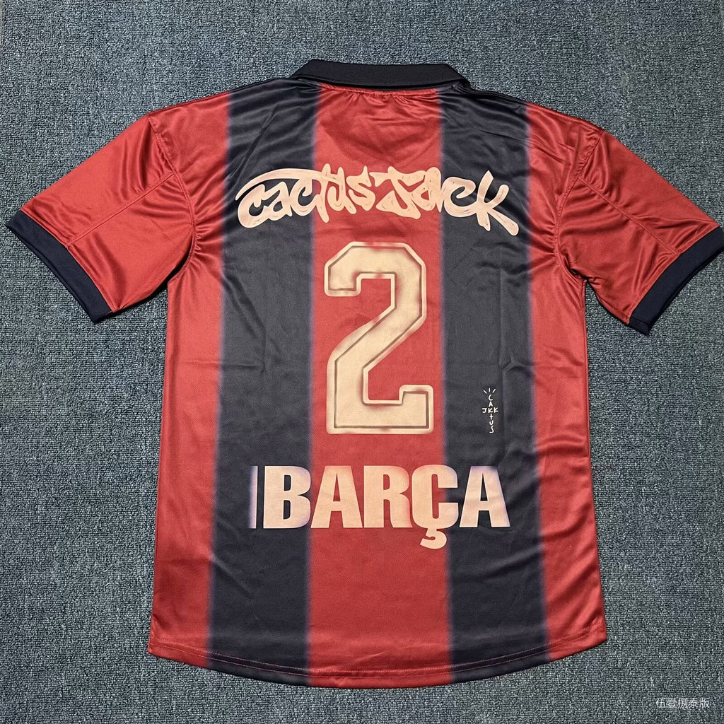 CJ x  x Barcelona Retro 2000/01 Home Skeleton jersey