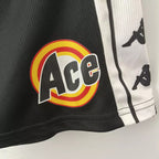 Short Vasco da Gama Retrô 2000 - Kappa Masculino - Preto e Branco