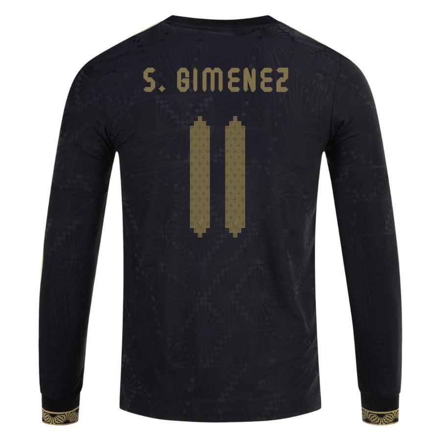 Mexico Santiago Giménez 2025 Special Edition Long Sleeve Authentic Player [Slim Fit] Player Third Jersey by