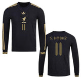 Mexico Santiago Giménez 2025 Special Edition Long Sleeve Authentic Player [Slim Fit] Player Third Jersey by