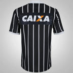 Jersey Retrô Corinthians Away 2013 Preta/Branca Men's