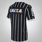 Jersey Retrô Corinthians Away 2013 Preta/Branca Men's