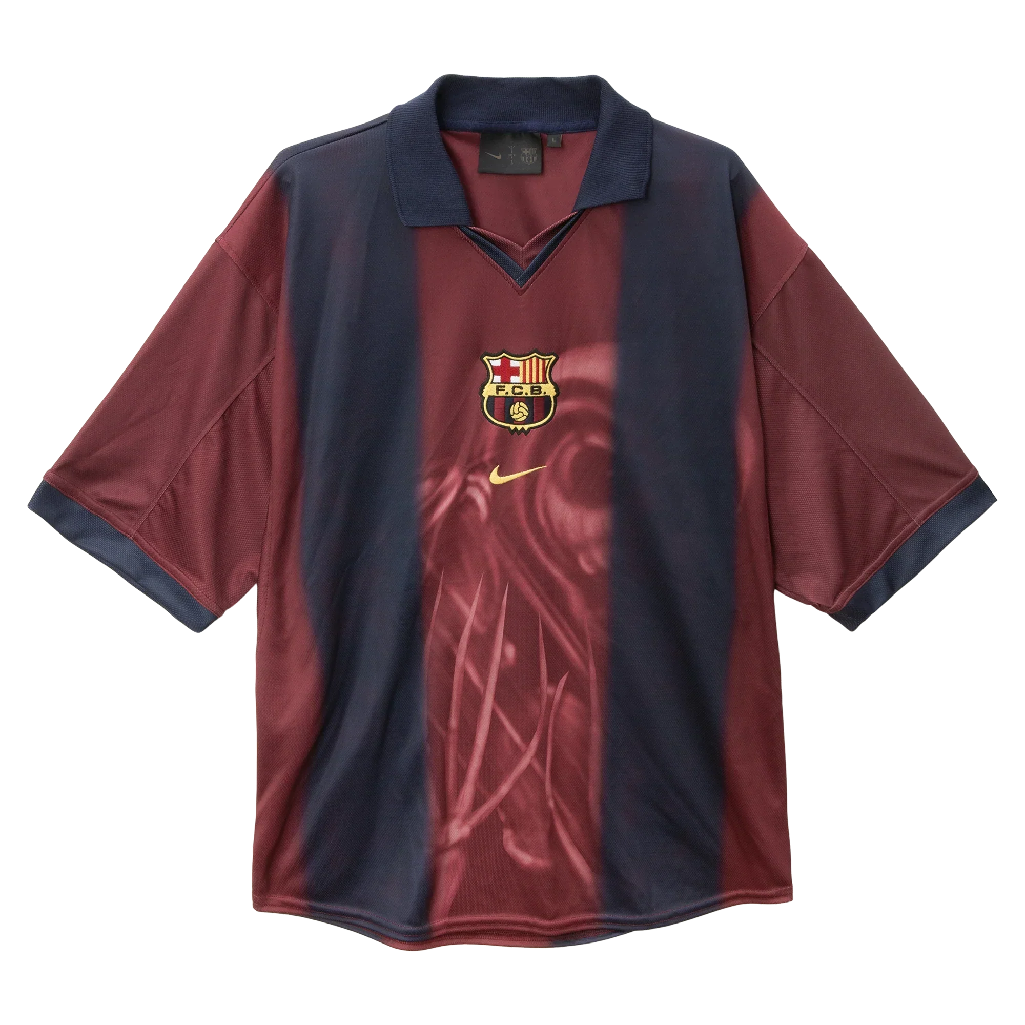 CJ x  x Barcelona Retro 2000/01 Home Skeleton jersey