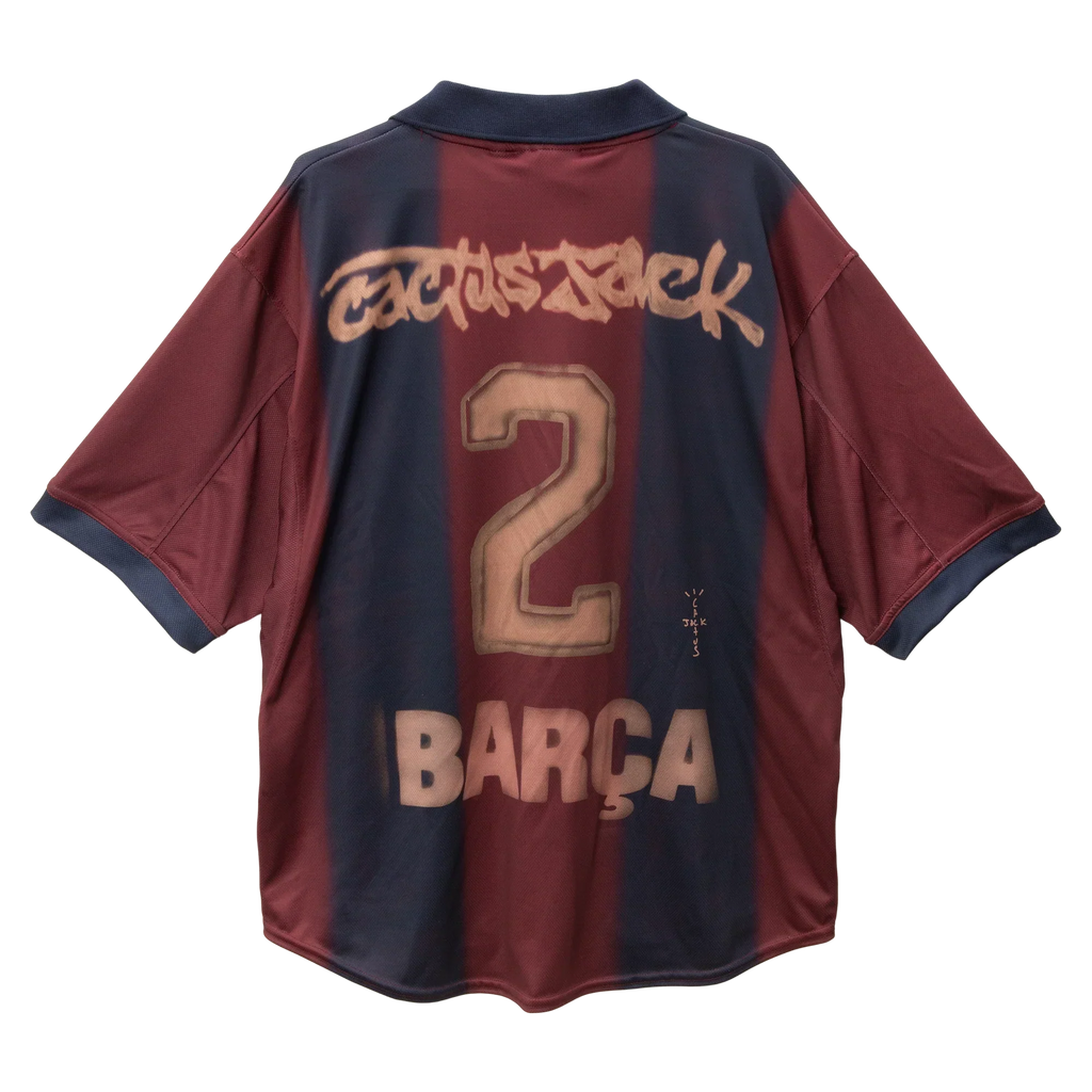 CJ x  x Barcelona Retro 2000/01 Home Skeleton jersey