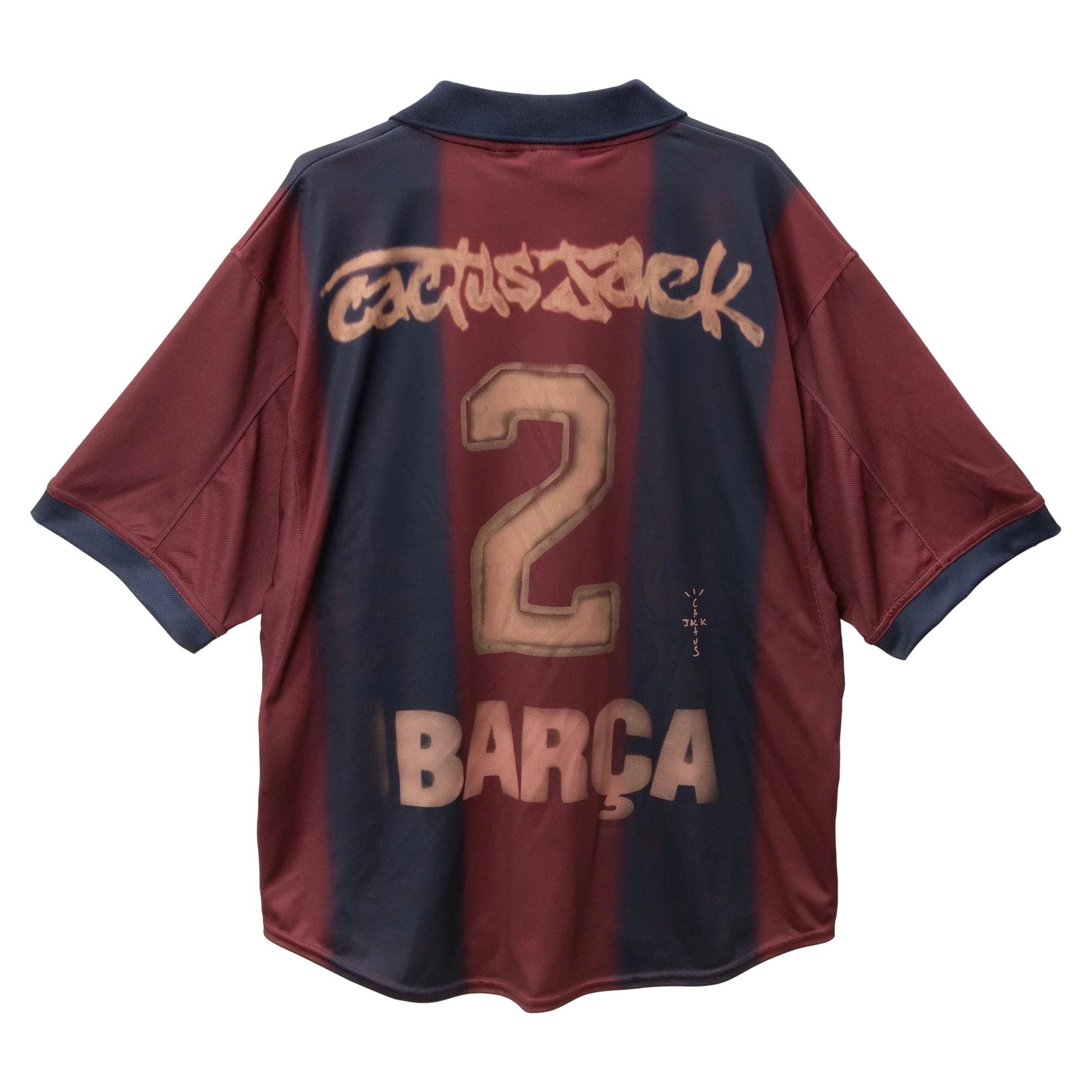 CJ x  x Barcelona Retro 2000/01 Home Skeleton jersey