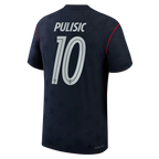 Pulisic #10 USA 2026 Away Match Jersey Blue World Cup Player [Slim Fit]