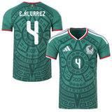 Mexico Home E.ÁLVAREZ 4 Authentic Player [Slim Fit] Player Shirt 2026 World Cup