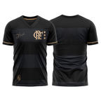 Jersey Flamengo Zico 1981 Preto e Ouro Retrô Men's