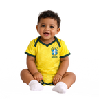 Body Baby Brazil Amarelo/Verde Brasil Word Cup 2026