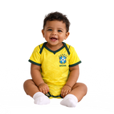 Body Baby Brazil Amarelo/Verde Brasil Word Cup 2026