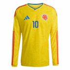 James Rodriguez Long Sleeve Colombia Home - Fan Version World Cup 2026