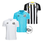 Santos Home, Away e Third 2025/26 - Kit 3 - Fan Version