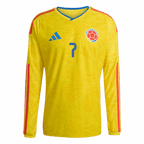 Luis Diaz Long Sleeve Colombia Home - Fan Version World Cup 2026