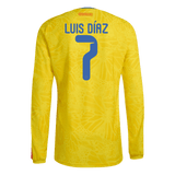 Luis Diaz Long Sleeve Colombia Home - Fan Version World Cup 2026
