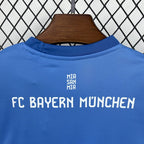 Bayern Munich 2025/26 Blue Goalkeeper Kids Kit