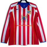 Atletico Madrid 04/05 I Home Jersey - Long Sleeve Retro Version