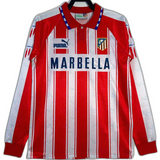 Atletico Madrid 94/95 I Home Jersey - Long Sleeve Retro Version