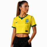 Cropped Brazil Women home 2025 - Fan Version Brasil