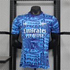 Arsenal 25/26 Pre-Match Jersey - Blue - Player Version - Slim Fit