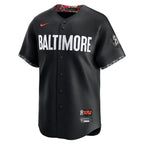 Jersey MLB Baltimore Orioles Black City Connect Adley Rutschman 35 Torcedor Masculina Preta