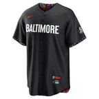 Jersey MLB Baltimore Orioles Black City Connect Torcedor Masculina Preta