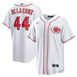 Jersey MLB Cincinnati Reds Home Torcedor Masculina Branca Elly De La Cruz 44