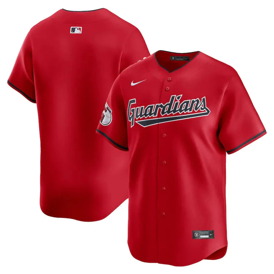 Jersey MLB Cleveland Guardians Red Alternate Limited Jersey Masculina Vermelha