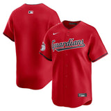 Jersey MLB Cleveland Guardians Red Alternate Limited Jersey Masculina Vermelha