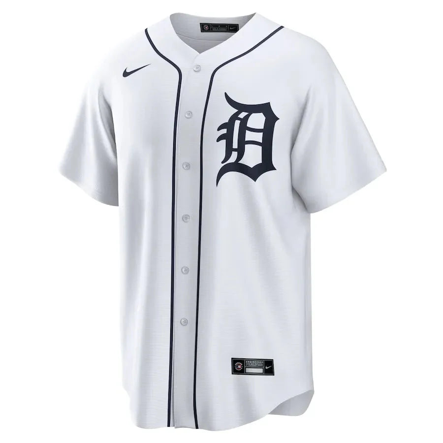 Jersey MLB Detroit Tigers White Home Torcedor Masculina Branca