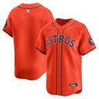 Jersey MLB Houston Astros Orange Alternate Limited Masculina Laranja