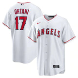Jersey MLB Los Angeles Angels I Torcedor Masculina Branca Shohei Ohtani 17