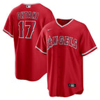 Jersey MLB Los Angeles Angels II Torcedor Masculina Vermelha Shohei Ohtani 17
