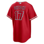 Jersey MLB Los Angeles Angels II Torcedor Masculina Vermelha Shohei Ohtani 17