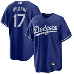 Jersey MLB Los Angeles Dodgers Alternate Torcedor Masculina Azul Shohei Ohtani 17