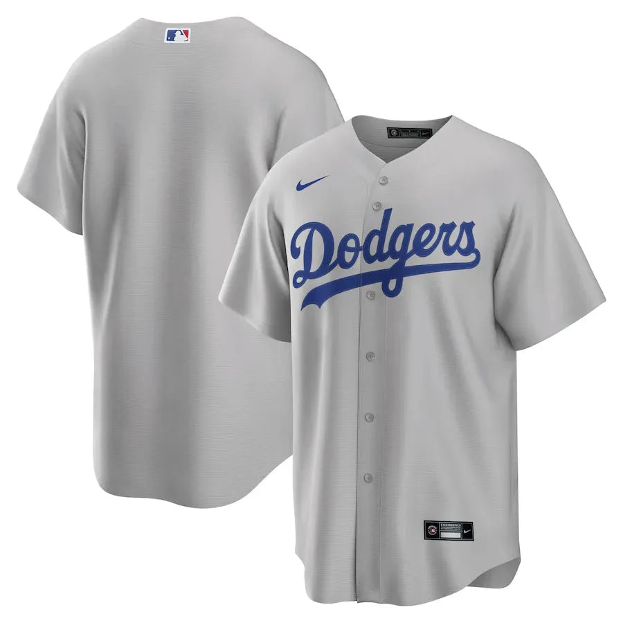 Jersey MLB Los Angeles Dodgers Alternate Torcedor Masculina Cinza