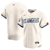 Jersey MLB Los Angeles Dodgers City Connect Torcedor Masculina Bege