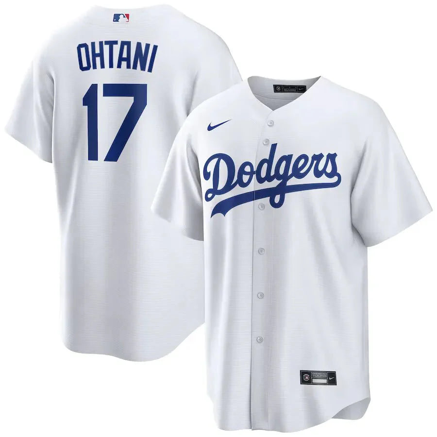 Jersey MLB Los Angeles Dodgers I Torcedor Masculina Branca Shohei Ohtani 17