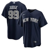 Jersey MLB New York Yankees Alternativa Torcedor Masculina Azul Marinho Aaron Judge 99