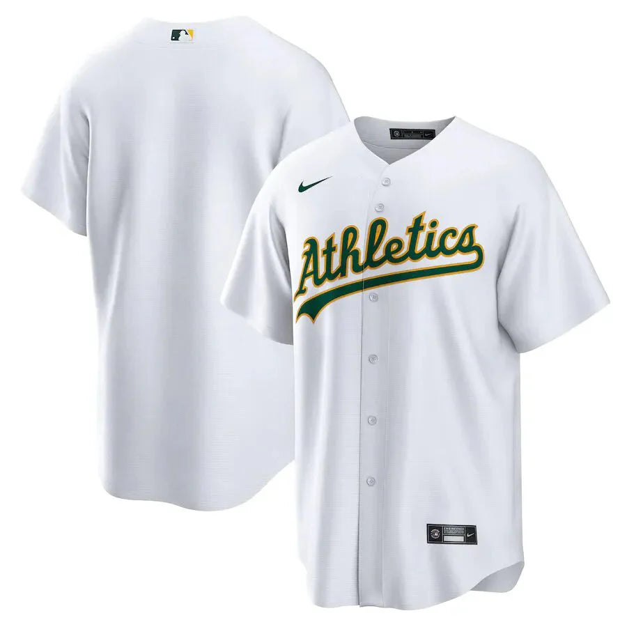 Jersey MLB Oakland Athletics Home Torcedor Masculina Branca