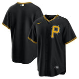 Jersey MLB Pittsburgh Pirates Black Alternate Torcedor Masculina Preta